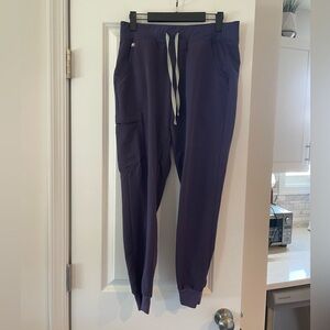 Purple Jam High Waisted Zamora Jogger Scrub Pants